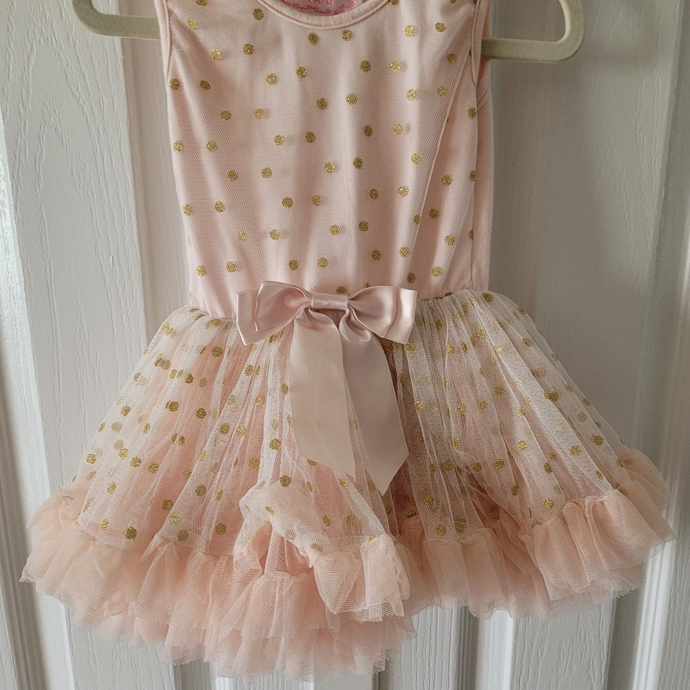 Pink and gold dress